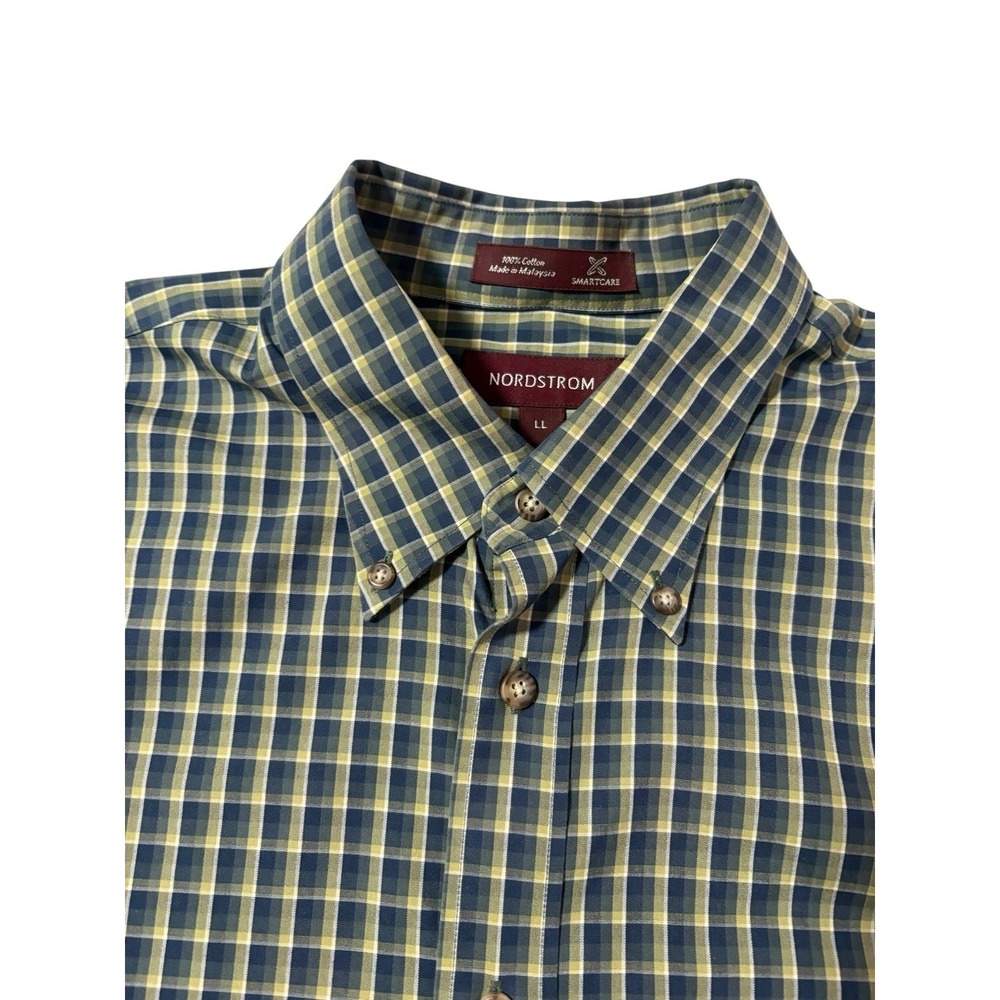 NORDSTROM - Smart Care Men's Long Sleeve Shirt - 100% Cotton Size LL Large long
